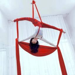 7m aéreo ioga rede balanço ginásio casa fitness ao ar livre anti-gravidade seda construção corporal cinto pilates - Image 2