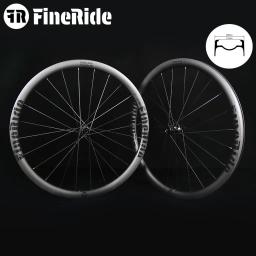 Conjunto de rodas de carbono ultraleve 700c, jantes de freio a disco, cascalho, ciclismo de estrada, bloqueio central, conjunto de rodas de fibra de carbono, roda de disco - Image 1