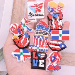 PVC sapato encantos acessórios para adulto, mix, estilo russo, amor, animal, fivela, diy, mochila, nova chegada, 1pc - Image 2