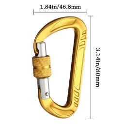 D Forma Quickdraws-Escalada Profissional Buckle Lock, 12KN 7075 Mosquetão, Trava de Segurança, Equipamento ao ar livre - Image 6