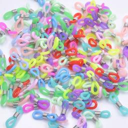 Fivela anti derrapante para óculos, Correntes DIY, Resina Multi-Cores, Final Espetáculo Ajustável, Anel de Óculos de Silicone, 20mm, 10-60Pcs Set - Image 3