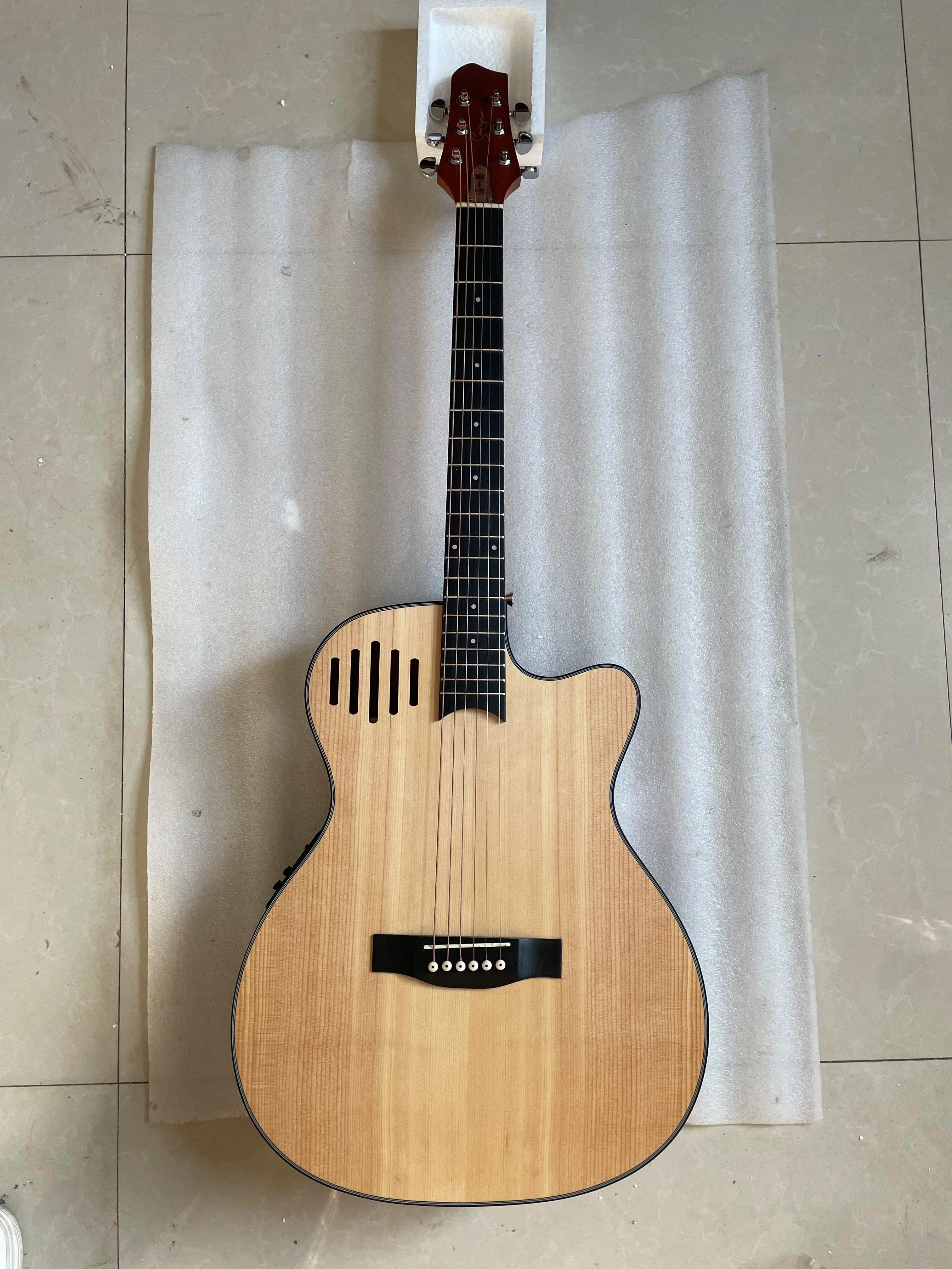 Violão de madeira com bela Vioce, D tipo 45 modelo, guitarra elétrica Folk, alta qualidade, novo, 41" - Image 1