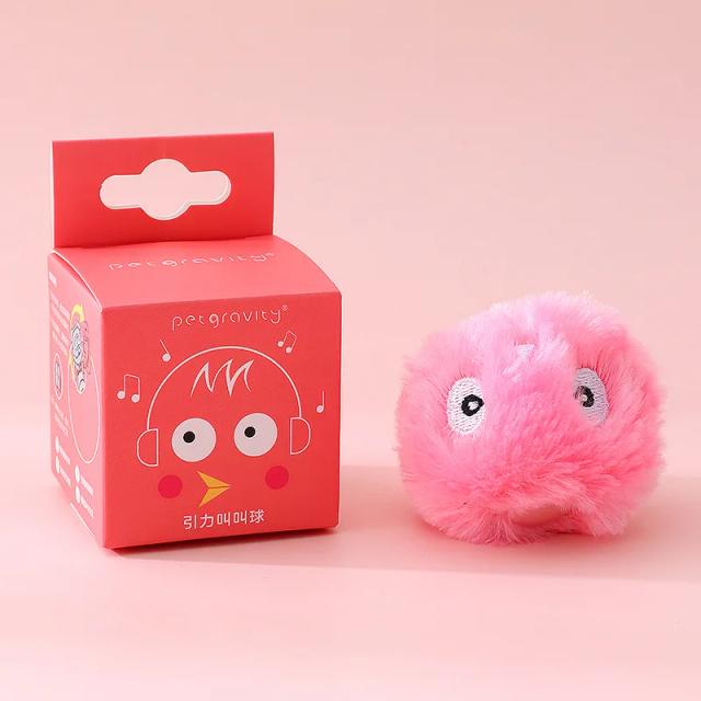 Brinquedos Interativos para Gatos: Bola Squeaky Elétrica com Catnip para Treinamento e Diversão do Seu Pet