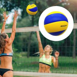 Soft Touch PU Bola de Voleibol para Crianças, Areia, Praia, Parque, Jogo, Jogar, Portátil, Treinamento, Exercício, Aprendizagem, Esportes, Tamanho 5 - Image 3