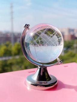 Mini Globo De Vidro para Terra, Grandes Brinquedos Educativos, Material De Escritório, Ferramentas De Ensino, Decoração De Mesa, Presente Modelo, Bonito - Image 4