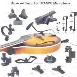 Suporte de microfone condensador universal, grampo para saxofone, violino, clarinete, baixo, violoncelo, piano, compatível para DPA 4099 Mic - Image 1