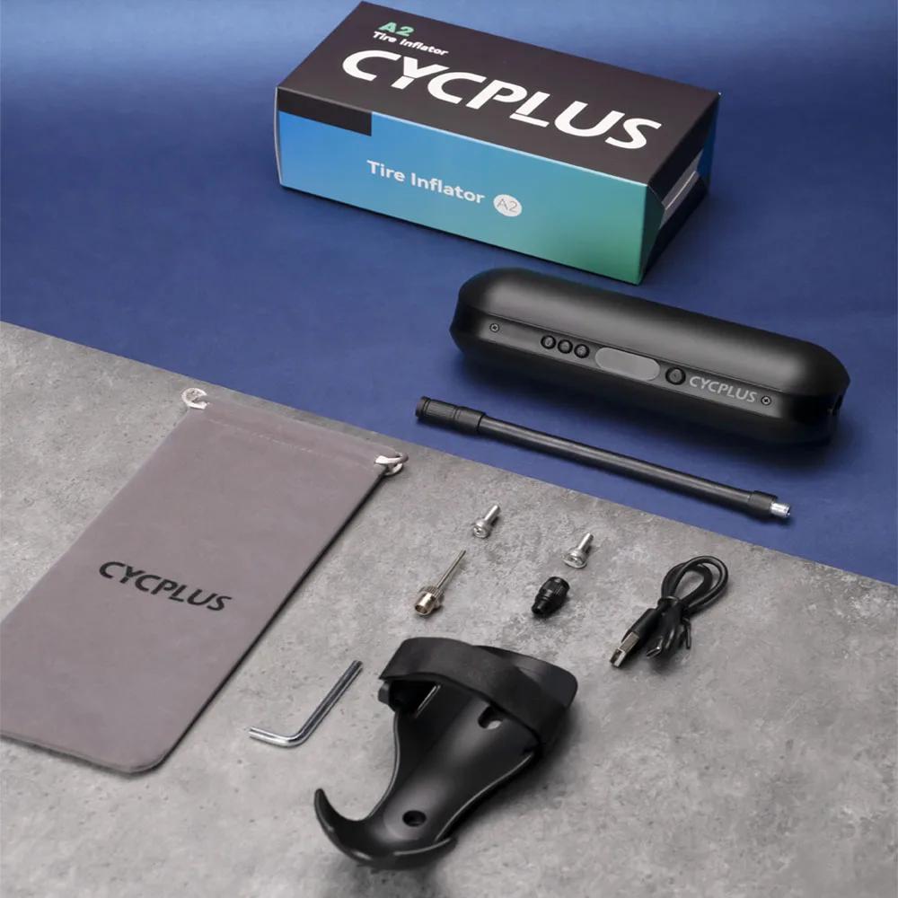 Cycplus bomba de bicicleta elétrica alta pressão ciclismo acessórios da bicicleta inflator ar portátil bomba mão para bicicletas pneus carro - Image 1