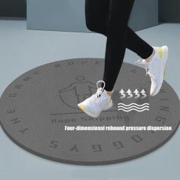 Round Jump Rope Skipping Pad, Soundproof, Silencioso, Yoga Mat, Almofada Dança, Equipamentos de Fitness, 6mm, 8mm Espessura, 60cm - Image 3
