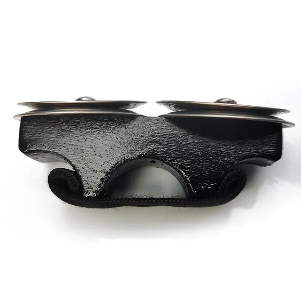 Sino de dedo de percussão, sino de mão, abanador, castanholas, chocalhos, sino de dedo para cajon, tambor de mão, pandeiro, jingles de aço, peça portátil - Image 1