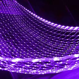 Luz LED Net Mesh String, Cortina De Janela, Árvore De Natal, Luz De Fadas, Festa De Casamento, Cortina De Guirlanda, Plug UE, 220V - Image 2
