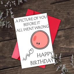 1 unidade de cartão de aniversário engraçado com desejos de aniversário hilarientos e ridículos. Presente perfeito para família, amigos, colegas, melhores. - Image 5