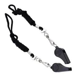 Preto Árbitro Apito Apito, Adequado para Jogos de Basquetebol e Voleibol, Viagens ao ar livre, Caminhadas, Novo - Image 3