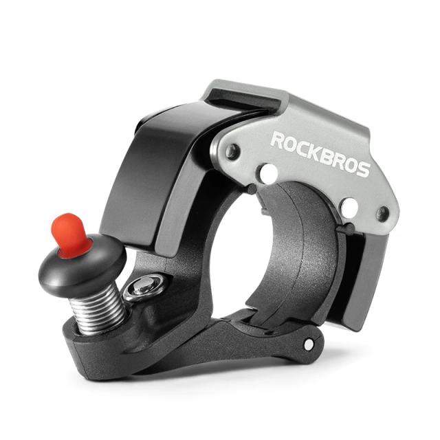 Campainha Clássica ROCKBROS em Inoxidável para Bicicleta - Buzina Antifurto e Acessórios de Segurança para Guidão