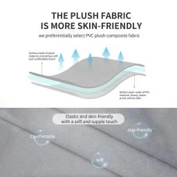 Portable Fold Inflável Air Pillow, Viagem ao ar livre Dormir, Camping, PVC Neck Stretcher, Encosto Avião, Travesseiro Confortável - Image 4