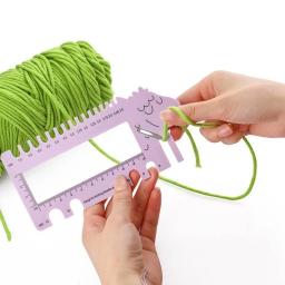 Sheep Head Gauge com Tesoura, Medidor para agulhas de tricô e Crochet Hooks, Régua Ferramenta - Image 5