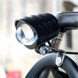 Impermeável farol LED com chifre para bicicleta elétrica, ciclismo luz frontal, farol acessórios, scooter e E-bike, 2 em 1 - Image 6