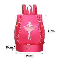 Bolsa de balé mochilas de dança de balé mochila de balé para presente esportivo de natação - Image 6
