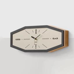 Relógios de parede estilo retro simples Decoração de casa Relógios de parede originais Nordic Trendy, Decoração muda, Mobiliário doméstico - Image 1