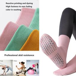 YUPAO-Meias de Yoga Feminina, Nylon, Algodão Puro, Antiderrapante, Bandagem, Esportes, Balé, Dança, Absorção de Umidade, Transpiração - Image 5