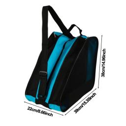 1/2 pçs portátil patins saco de patinação no gelo grande respirável crianças patins inline saco de armazenamento patins sapatos de patinação saco - Image 2