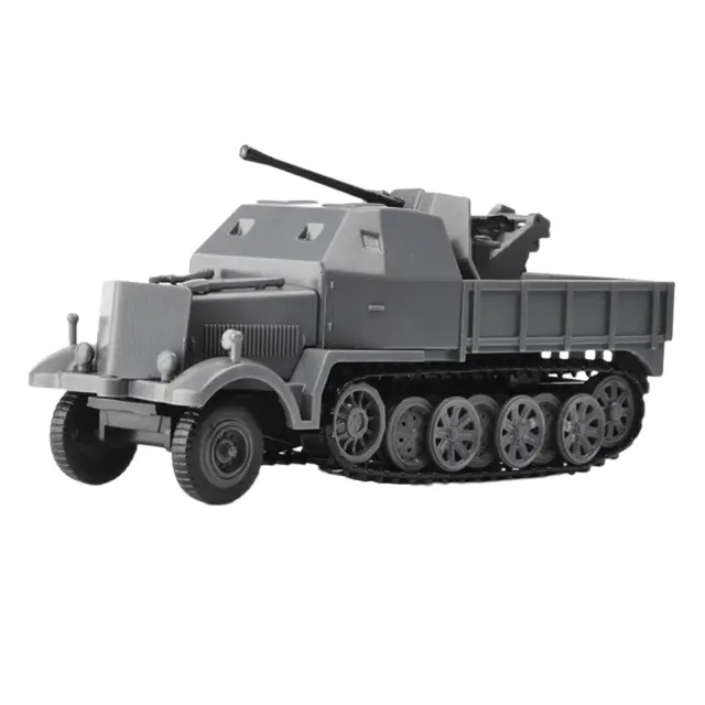 Miniatura em Escala 1:72 do Veículo Blindado Flak 37 da Segunda Guerra Mundial - Kit de Montagem DIY
