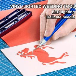 Artesanato Weding Kit de Ferramentas com Luz LED, Iluminado DIY Crafting Tool, Papel Ferro-em Projetos, Cortes Acessórios - Image 4