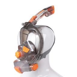 SMACO-Máscara de mergulho facial completa para adultos, óculos antiembaçante, visão ampla subaquática, dobrável, snorkel transparente, máscara de natação - Image 1