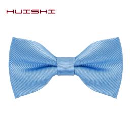 Huiishi laço laços para homem sólido listra preto pérola branco bowtie elegante mans bussiness festa de casamento acessórios borboleta arco - Image 3