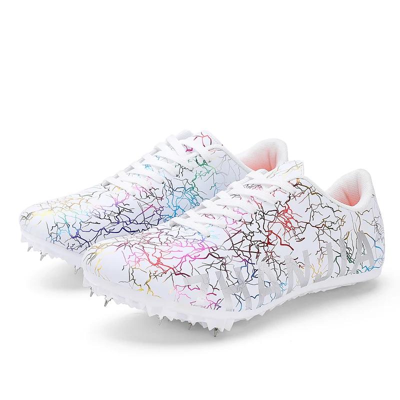 Tênis de atletismo masculino e feminino, tênis de corrida spikes, leve, partida de corrida profissional, tênis atlético de treinamento - Image 1