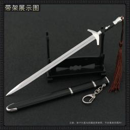 Metal Espada para Decoração Artesanato Coleção, Modelo de Arma, 1/6 Replica Miniaturas, Ornamento, Toy Equipment, Boy, Kid, 22cm - Image 4