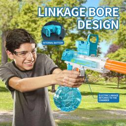 Electric Desert Eagle Water Gun Toy para crianças, totalmente automático, tiro, ao ar livre, praia, luta, brinquedo, menino, menina, presente, verão - Image 4