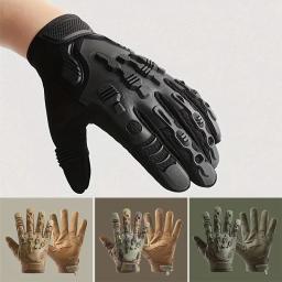 Luvas táticas de caça com dedos completos para homens, respirável, antiderrapante, esportes, ciclismo, caminhada, pesca, equipamento ao ar livre - Image 1