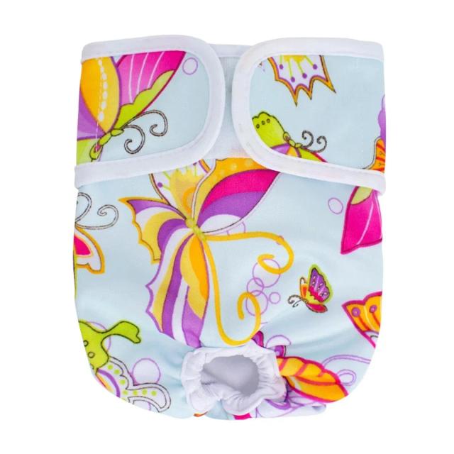 Fralda Lavável e Reutilizável para Cães Fêmeas, Altamente Absorvente com Tamanho Ajustável para o Ciclo Estral, 1 Unidade