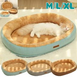 Canil lavável quadrado de pelúcia para animais de estimação, sofá-cama, almofada, removível, espessado, impermeável, grande, médio, pequeno, gato, cachorro - Image 2