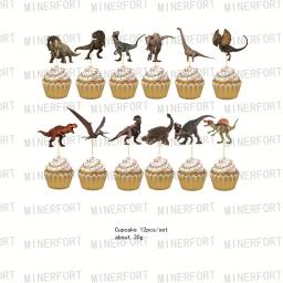 Jurassic world dinossauro tema descartável talheres copo prato dinossauro balão banner festa de aniversário das crianças bolo bandeira decoração - Image 5