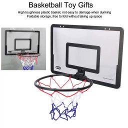 Indoor Hanging Basketball Hoop e Netting Game Kit para crianças, conjunto montado em porta pequena - Image 1