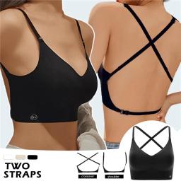 Sutiãs acolchoados sem costura ultrafinos para mulheres, roupas íntimas de seda gelo, lingerie sexy no peito pequeno, sutiã push up, tops de tubo, íntimas - Image 3