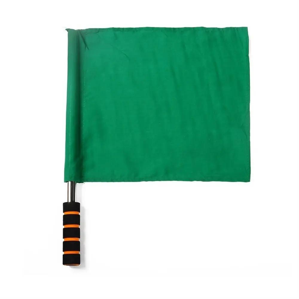 Bandeira Leve do Árbitro do Futebol, Alta Visibilidade, Vermelho, Branco, Amarelo, Bandeiras de Linha, Punho de Esponja, Competição, Jogar, Competição, Bandeiras - Image 1