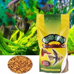 Comida de peixes tropicais para peixes pequenos, Tanque de aquário, Alimentos frescos para lanterna Guppy, Grão 98g, 1 saco - Image 2