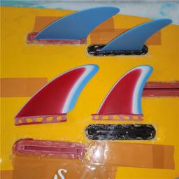 Nova quilha vertical quad fin barbatanas de prancha 4 pçs conjunto para fut caixa tamanho xl + xs gfk fibra de vidro l m tamanho fut barbatanas surf fin - Image 5