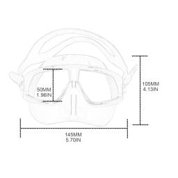 Máscara mergulho com snorkel com alça ajustável, presente conveniente para máscara mergulho com visão ampla - Image 6