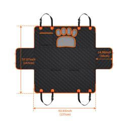 Impermeável Car Seat Cover para Pet, Travel Mat, Hammock para cães pequenos, médios, grandes, gato, traseiro, protetor traseiro, almofada de segurança - Image 4