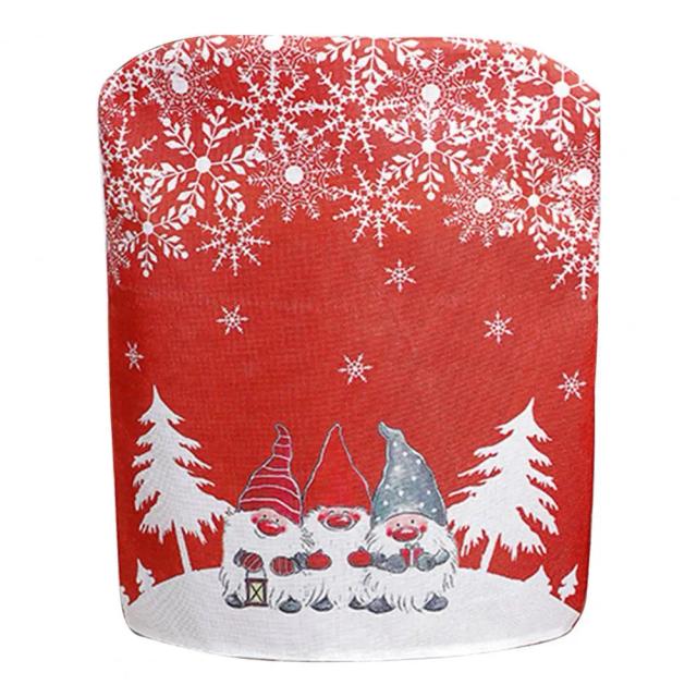 Capa de Cadeira Natalina Stretchable e Lavável para Sala de Jantar