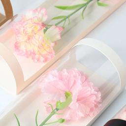 Caixa De Embalagem De Flor De Rosa, Cartão Redondo, Caixas De Presente Transparente, Decoração, Suprimentos Do Dia Dos Namorados, Casamento - Image 6