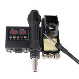 750w estação de solda 8898 display digital estação de retrabalho de solda para celular-telefone ferro de solda ferramentas de reparo de ar quente solda - Image 5