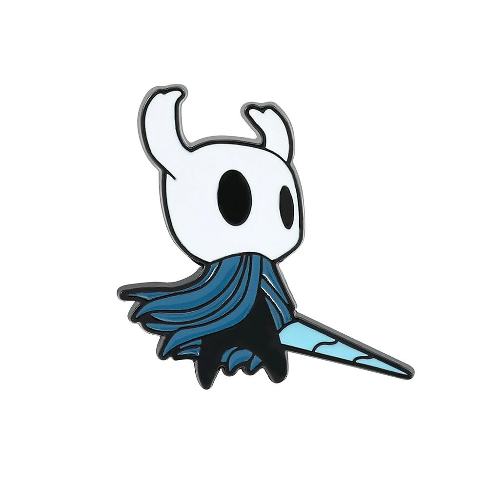 Jogo oco cavaleiro crachá pinos andarilho lapela hornet cosplay crachá metal esmalte broche - Image 1