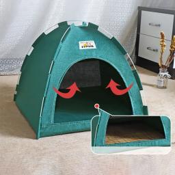 Almofada quente tenda cama para animais de estimação, gato casa, suprimentos produtos acessórios, sofá cesta, garra, gatinho tendas, cesta, móveis, inverno - Image 3