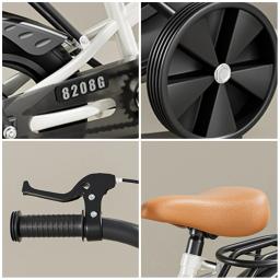 12 Polegada crianças crianças bicicleta com rodas de treinamento & cesta criança crianças bicicleta para idades 3-7 anos de idade meninos meninas trem - Image 3