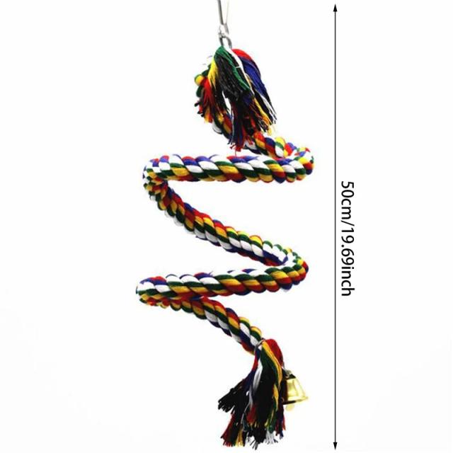Brinquedo de Vime Trançado para Papagaios e Calopsitas, Ideal para Mastigar e Treinar em Gaiolas