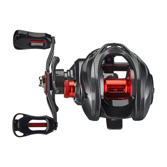 DEUKIO Carretel De Pesca Baitcasting Ultraleve 7.3:1 Relação Alumínio 5+1 Rolamentos
